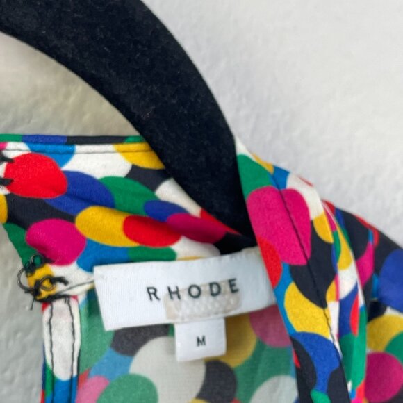 Rhode Womens Medium Caroline Dress Micro Confetti Mock Neck Long Sleeve - Picture 5 of 12